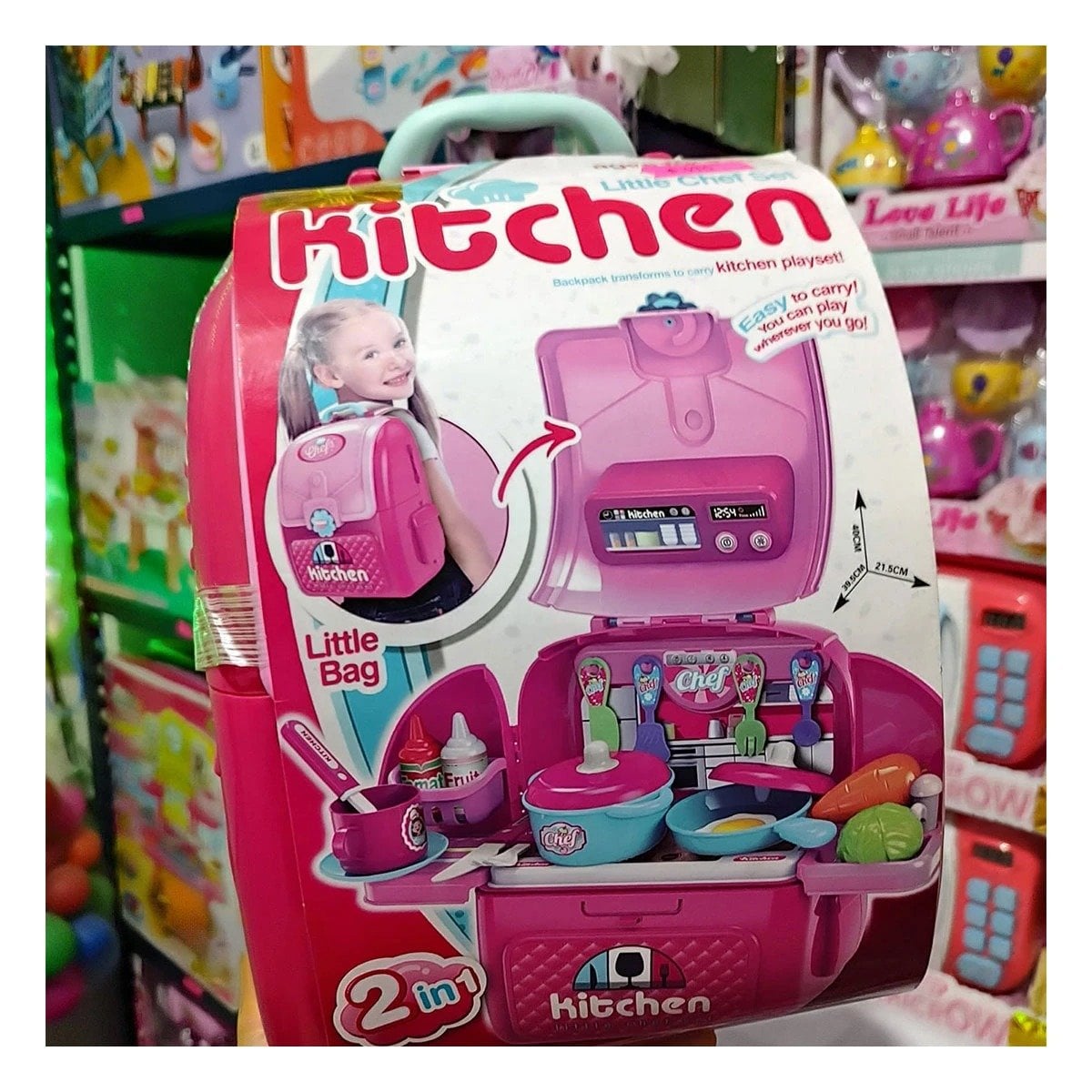 PACK4 JUEGO DE COCINA INFANTIL CON ACCESORIOS EN MALETA PARA NIÑOS HOGAR FESTIVO - 3