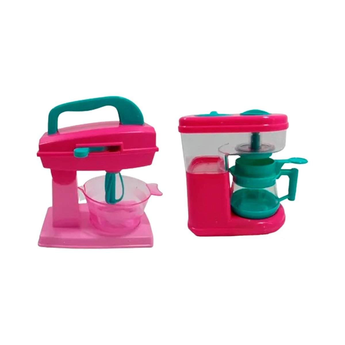PACK4 FORMATO COCINA JUGUETE CON CAFETERA Y BATIDORA ROSADO PARA CASA Y+PAPEL REGALO - 3