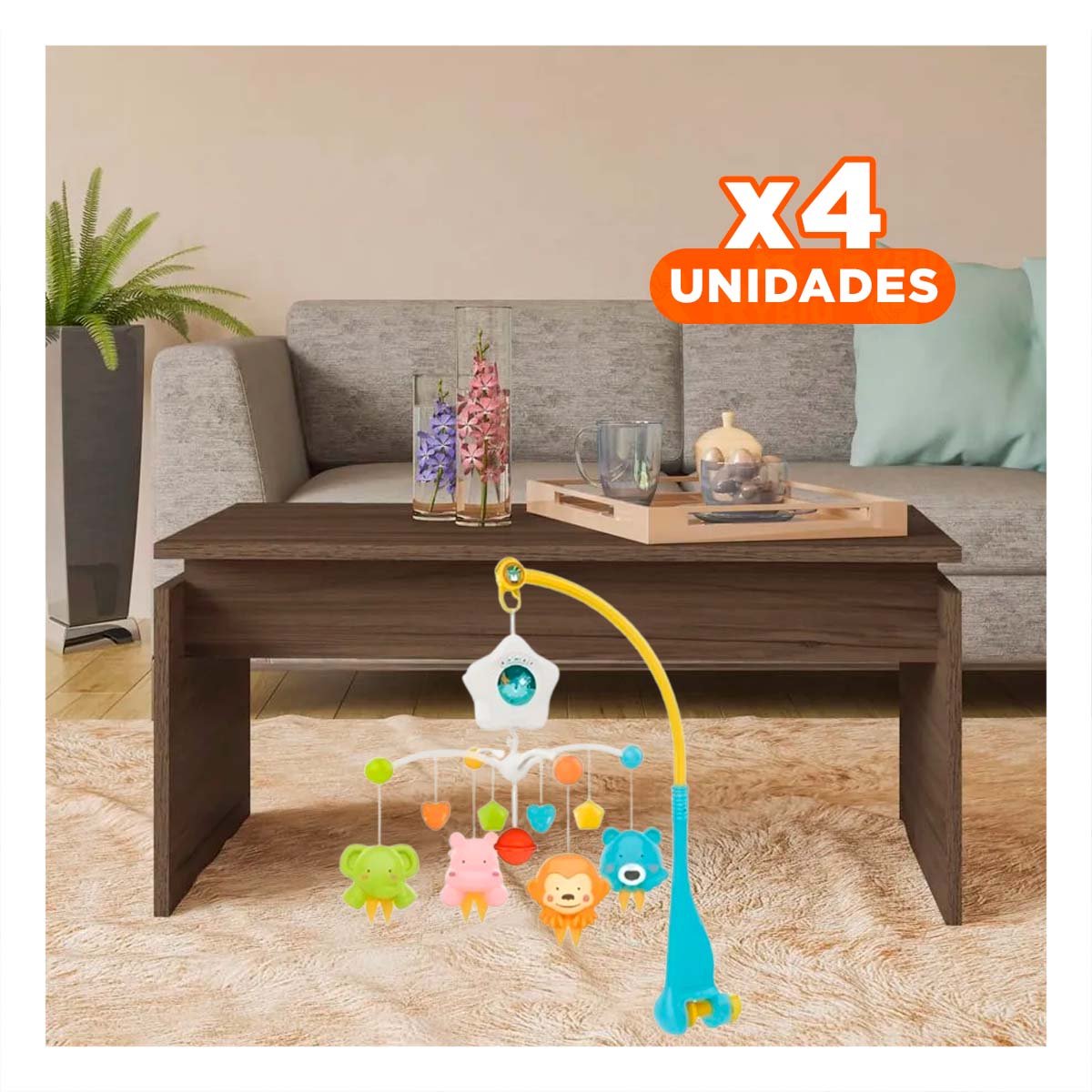 PACK4 EQUIPO CON SONIDOS PARA CUNA DE BEBES Y LUCES RELAJANTES - 1