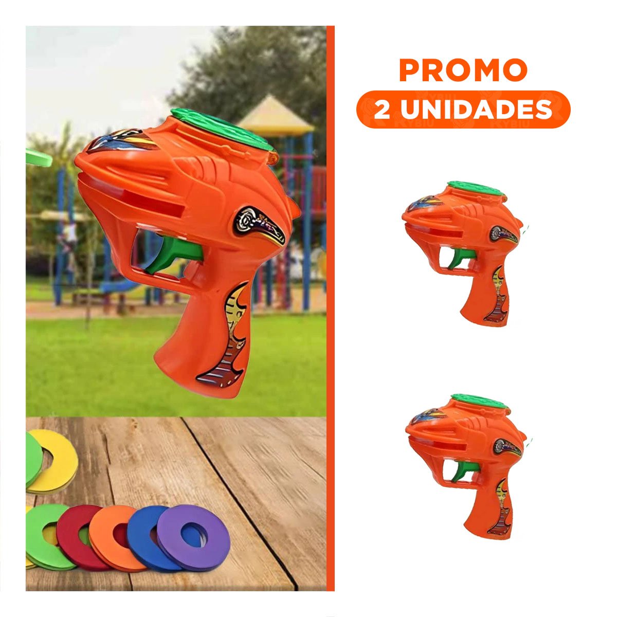 PACK2 COMPETENCIA LANZA DARDOS EN BLISTER ANARANJADO PARA USO RECREATIVO - 1