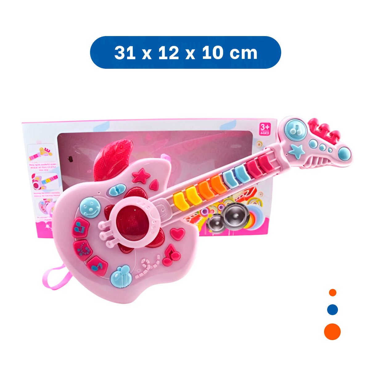 PACK6 DIDACTICA INFANTIL MUSICAL MANZANA ROSADO Y FUCSIA 37X13CM - 4
