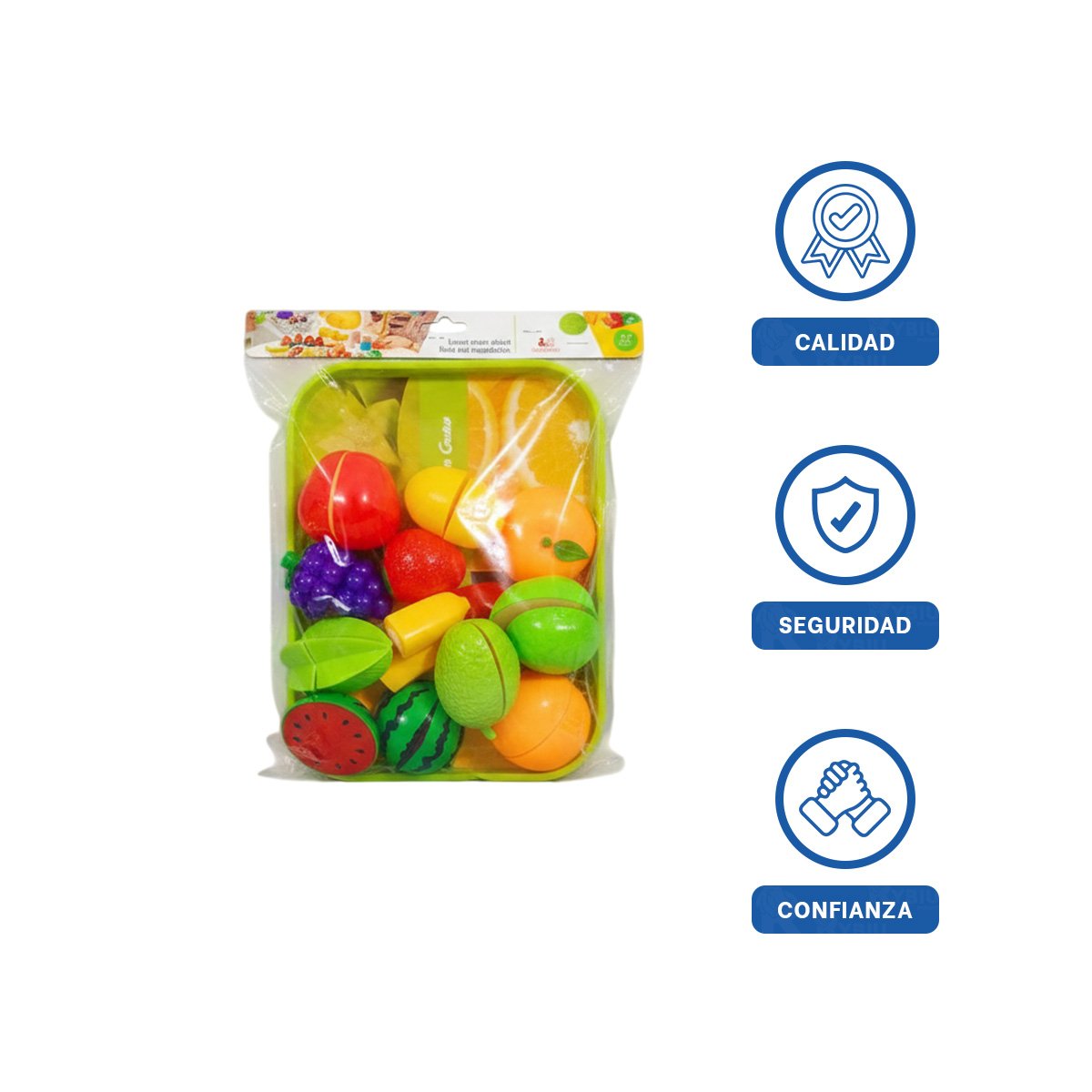 ARTICULO COCINA DE FRUTAS PARA CORTAR CON BANDEJA Y TABLA PARA PICAR Y+LIGAS REGALO - 3
