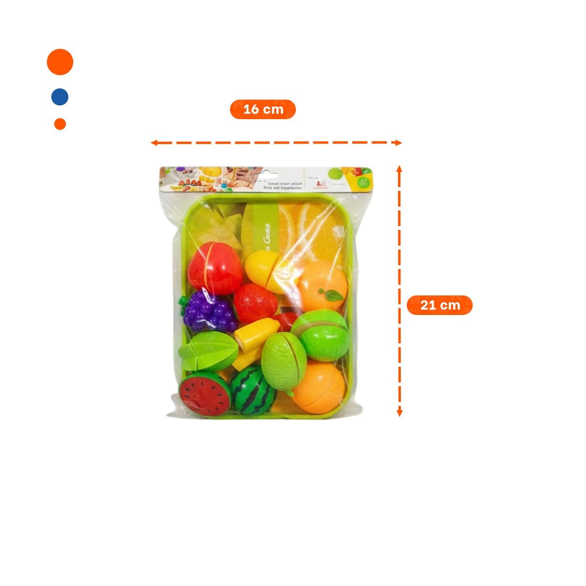 SELECCION DE FRUTAS PARA CORTAR CON BANDEJA Y TABLA PARA PICAR EN CASA - 4