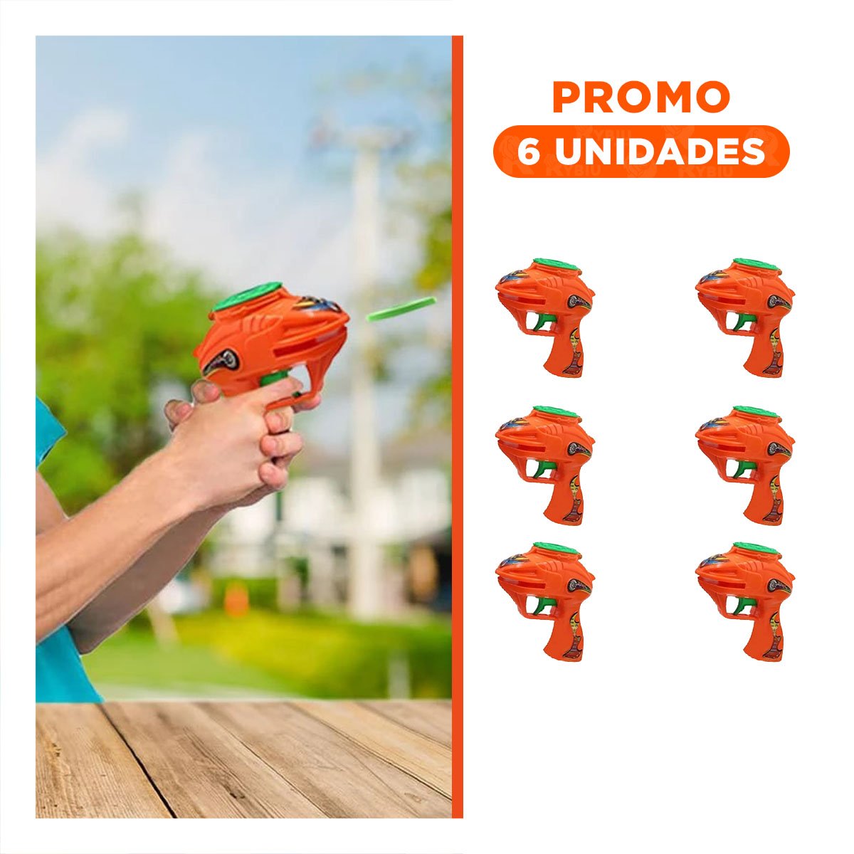 PACK6 USO LANZA DARDOS EN BLISTER ANARANJADO PARA JUEGO DIARIO - 1