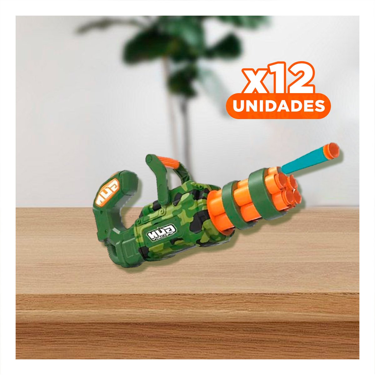 PACK12 JUGUETE LANZA DARDOS VERDE PARA NIÑOS ALEGRE Y MOTIVACION - 1