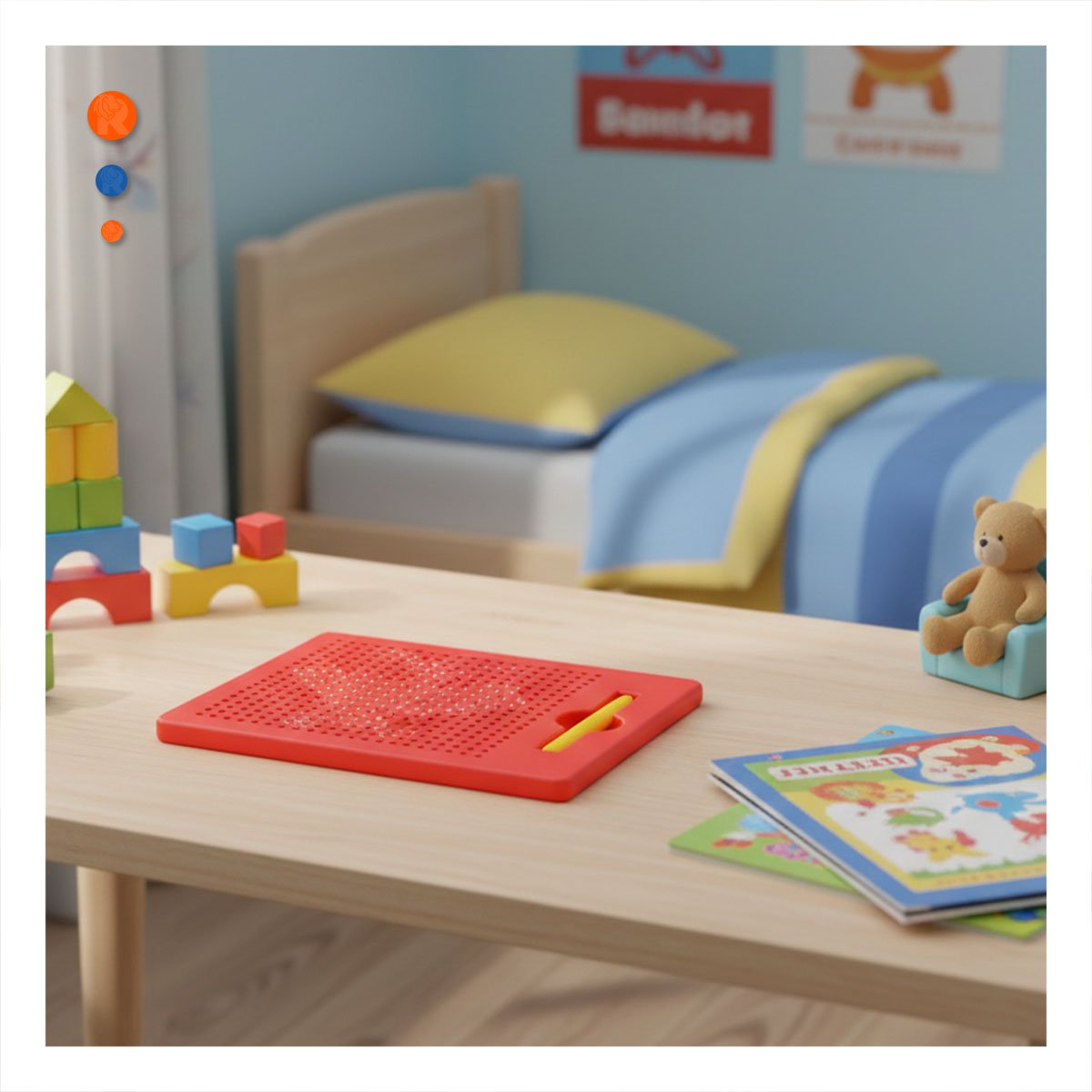 PACK2 LAMINA ROJA MAGNETICA PARA ESCRITORIO DE OFICINA Y HOGAR - 2