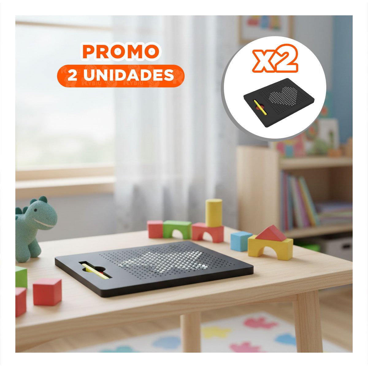 PACK2 ZONA VISUAL MAGNETICA NEGRA PARA ESPACIOS DE TRABAJO DIARIO YREGALO STICKER - 1