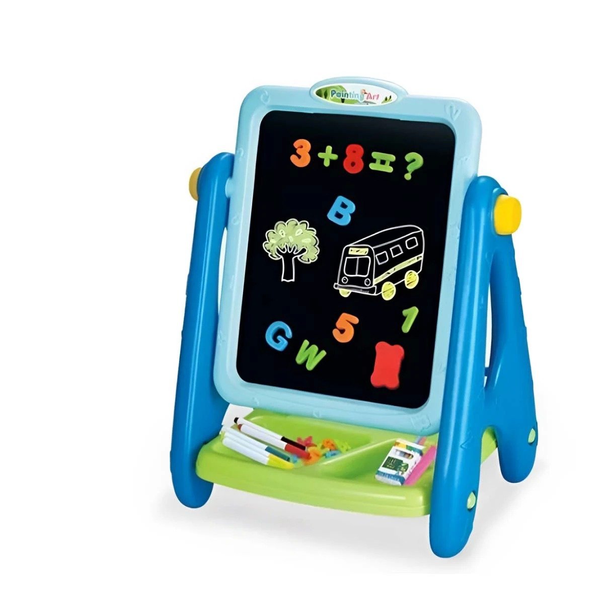 PACK2 PIZARRON DE JUEGO MAGNETICO CON AREA CREATIVA Y+REGALO STICKER - 2