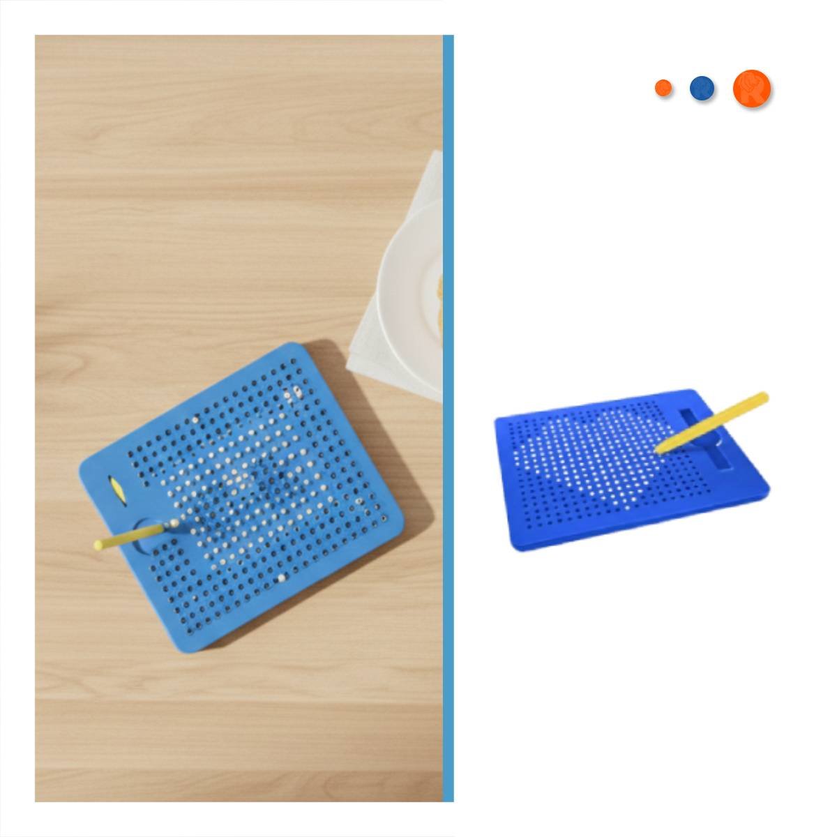 LAMINA MAGNETICA AZUL PARA OFICINA Y CASA CON ESPACIO PARA NOTAS DIARIAS - 3