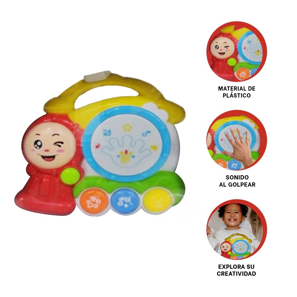PACK6 EXPERIENCIA MUSICAL TREN CON SONIDO DIVERTIDO PARA JUEGO CREATIVO Y+REGALO STICKER - 2