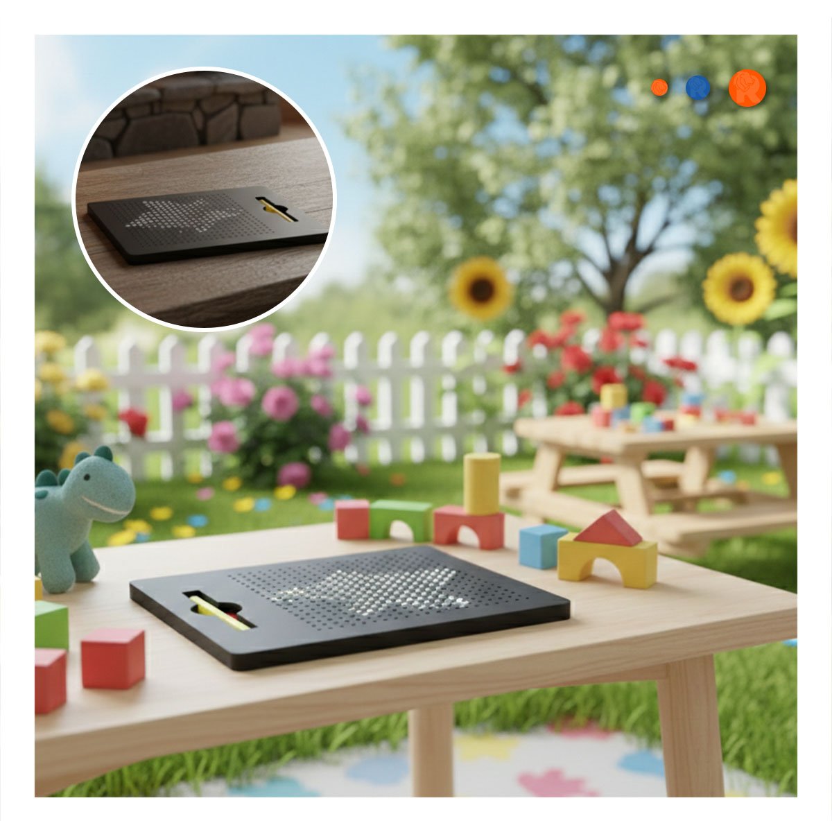 PACK6 SOPORTE VISUAL MAGNETICO NEGRO PARA USO DOMESTICO DIARIO Y+PAPEL REGALO - 2