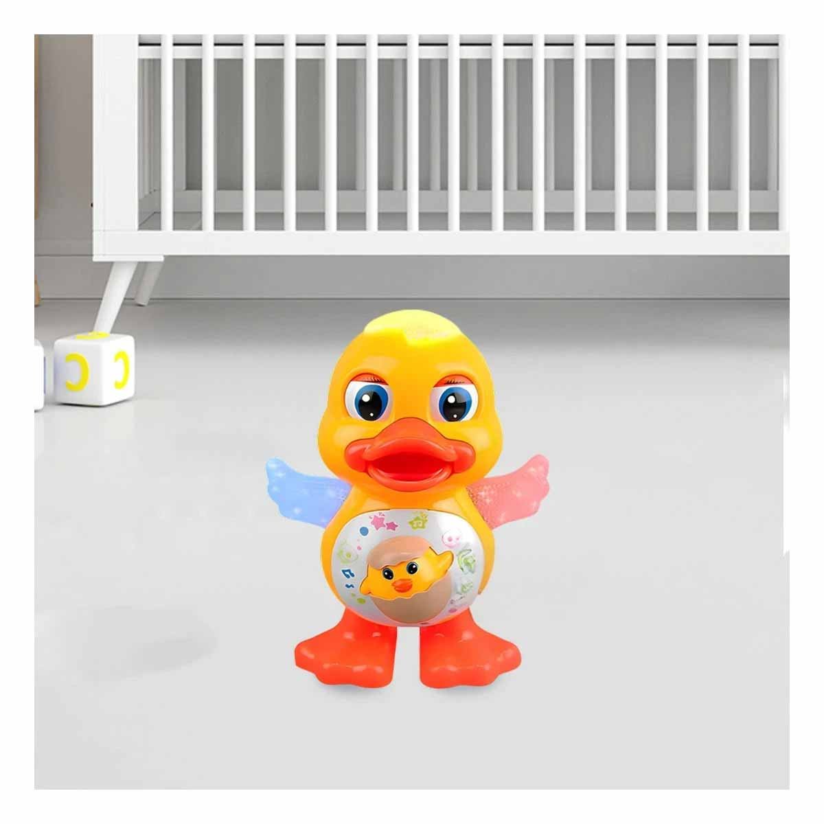 OPCION PATO INTERACTIVO MUSICAL CON LUCES LED ATRACTIVA PARA CASA Y+REGALO STICKER - 2
