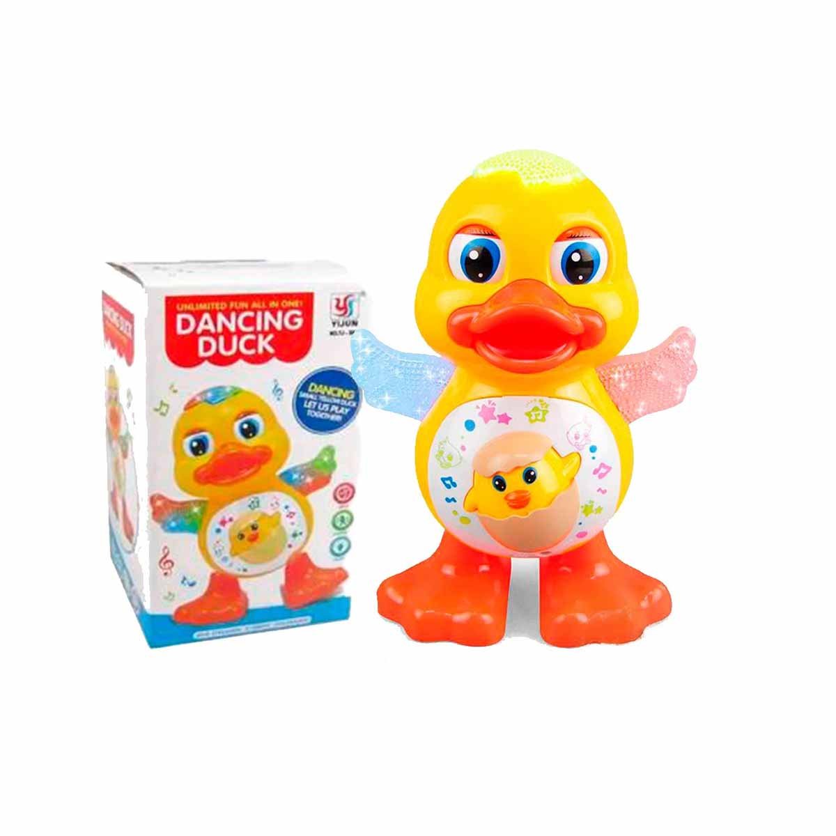 OPCION PATO INTERACTIVO MUSICAL CON LUCES LED ATRACTIVA PARA CASA Y+REGALO STICKER - 3