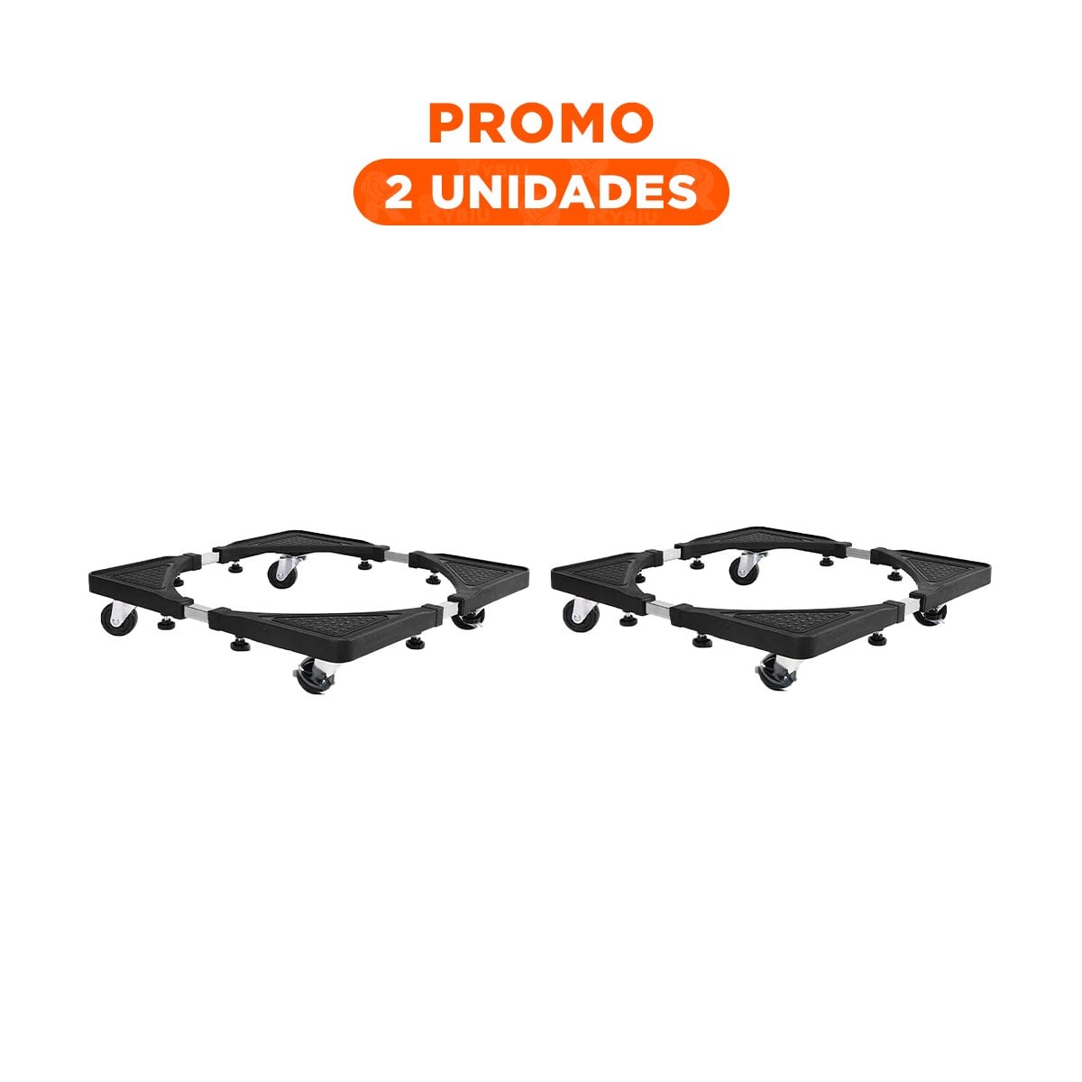 PACK2 ESTRUCTURA RESISTENTE DE ACERO NEGRO PARA COCINA - 1