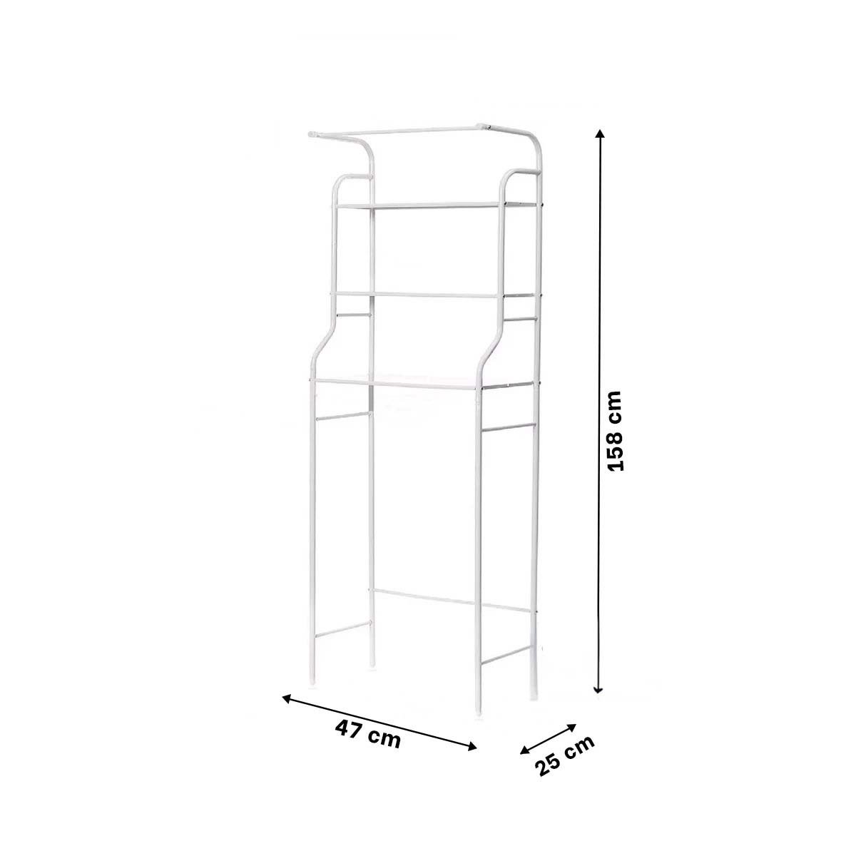 PACK4 CENTRO PARA HIGIENE CON TRES NIVELES Y COLGADOR PARA TOALLA BLANCO Y+PAPEL REGALO - 4