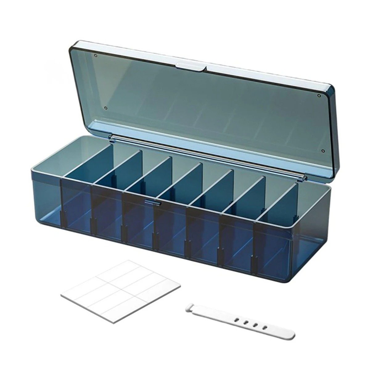 PACK2 ESTUCHE ORGANIZADOR LIGERO UTIL 16.5X10X7.5CM PARA ORDEN AZUL Y+REGALO STICKER - 2