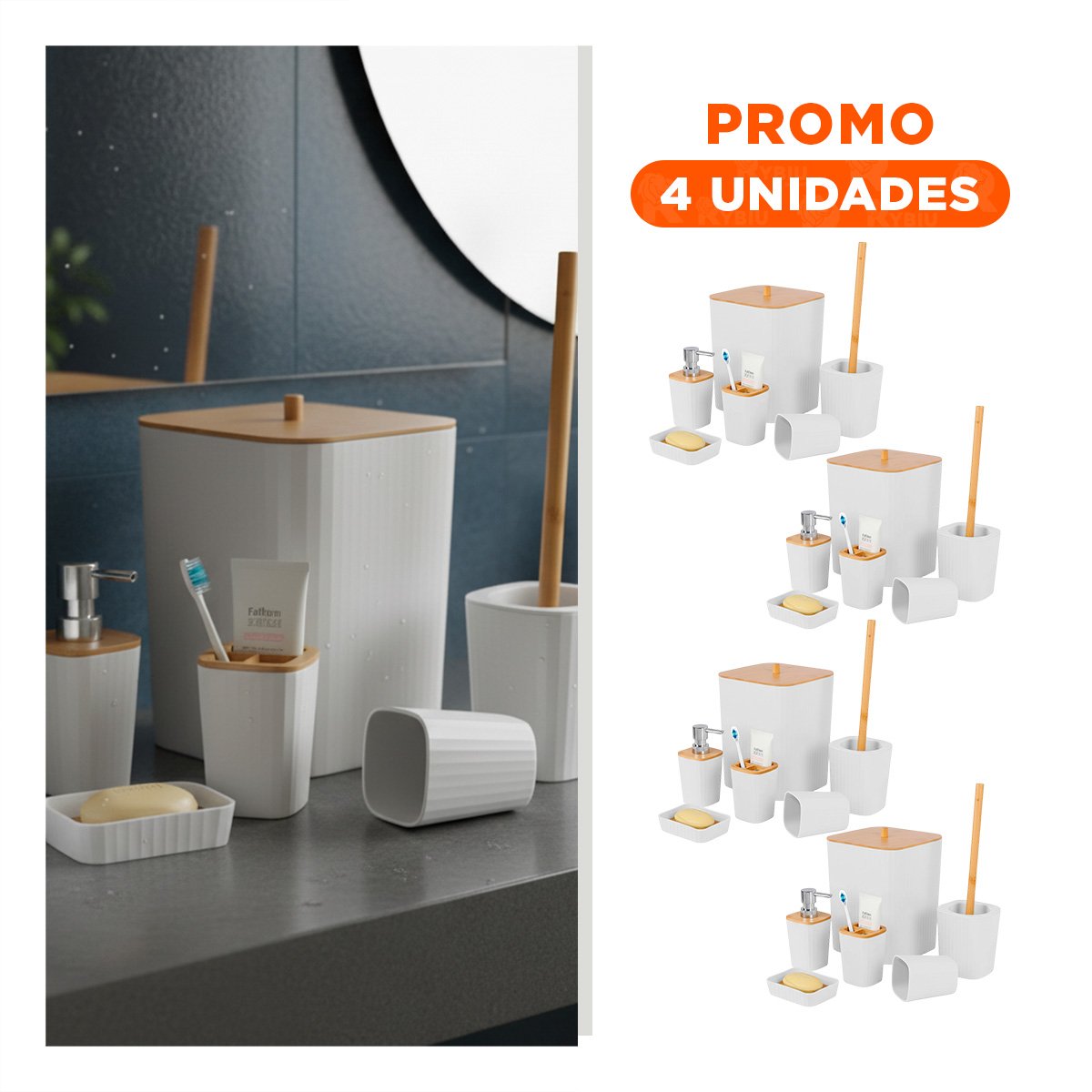 PACK4 ESTANTE MODULAR 6 PIEZAS BLANCO FORMATO PARA MANTENER TODO ORDENADO Y+REGALO STICKER - 1