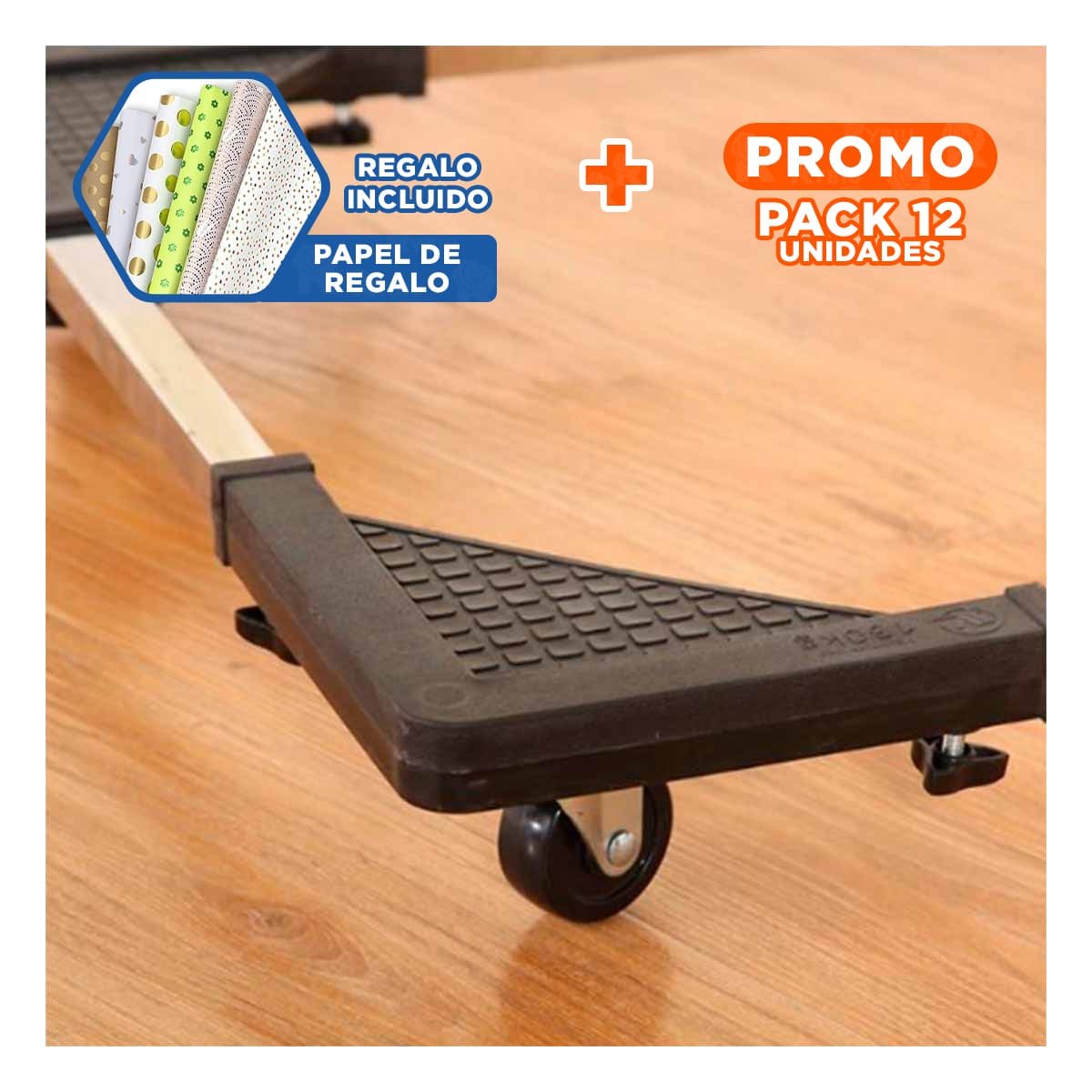 PACK12 ESTRUCTURA NEGRA DE ACERO PARA MUEBLES DE COCINA Y+PAPEL REGALO - 1