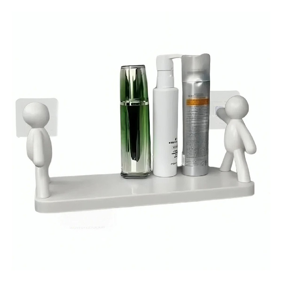 PACK6 REPISERO HUMANOIDE PLASTICO PARA ORGANIZAR ARTICULOS PERSONALES BLANCO Y+REGALO STICKER - 2