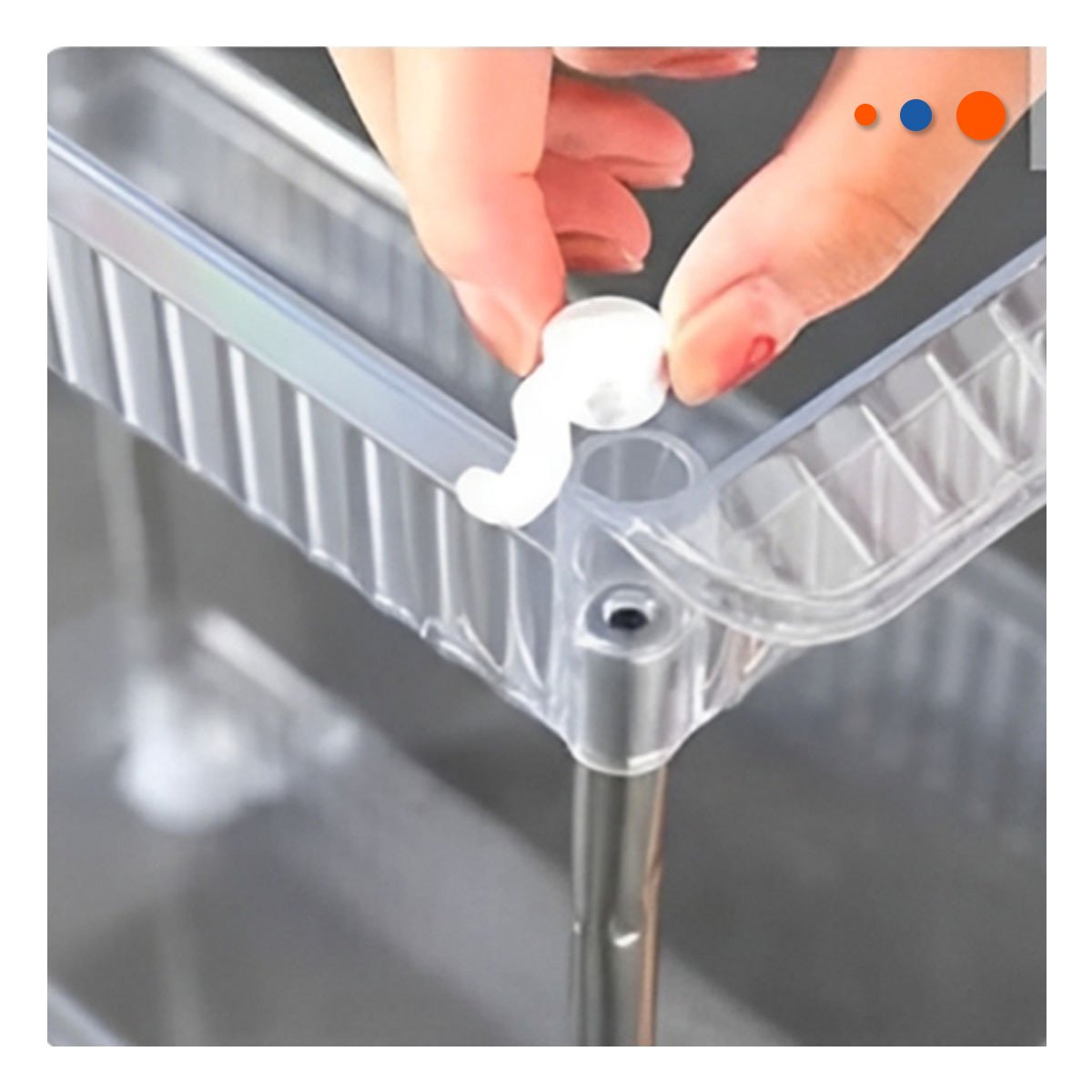 PACK2 CONTENEDOR LATERAL 3 NIVELES CON 4 RUEDAS ESTRUCTURA FIRME ACRILICO - 2