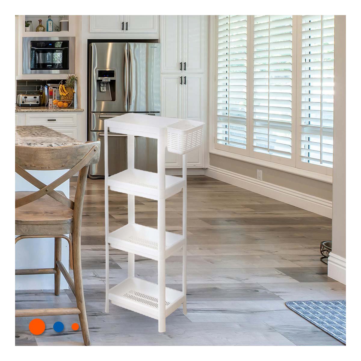 PACK6 EQUIPO AUXILIAR 4 NIVELES DE COLOR BLANCO PARA ESPACIOS CON MUCHA GANA - 3