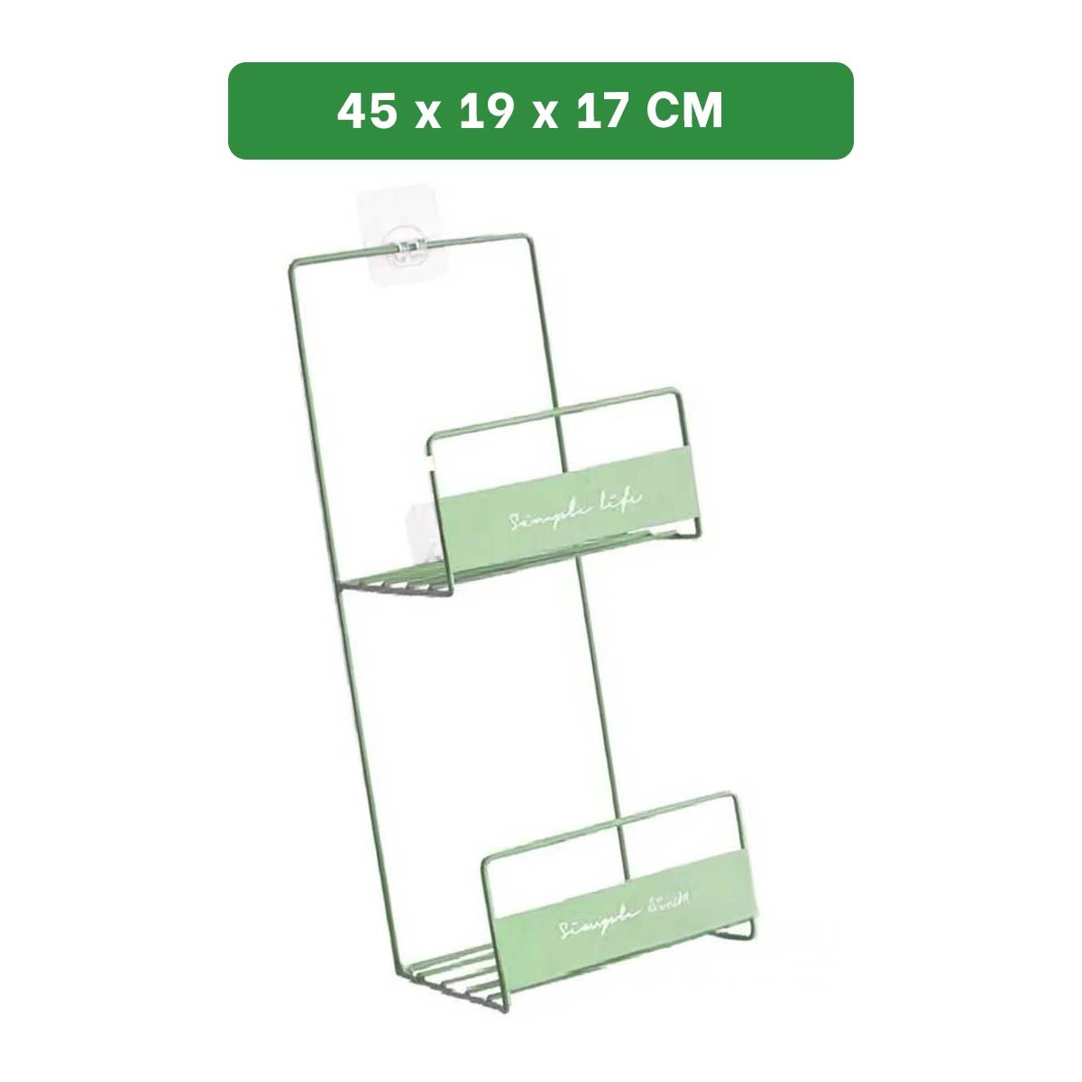 PACK12 ESTRUCTURA PARA BOLSOS VERDE DE 2 NIVELES 45X17X19CM RESISTENTE PRO - 4