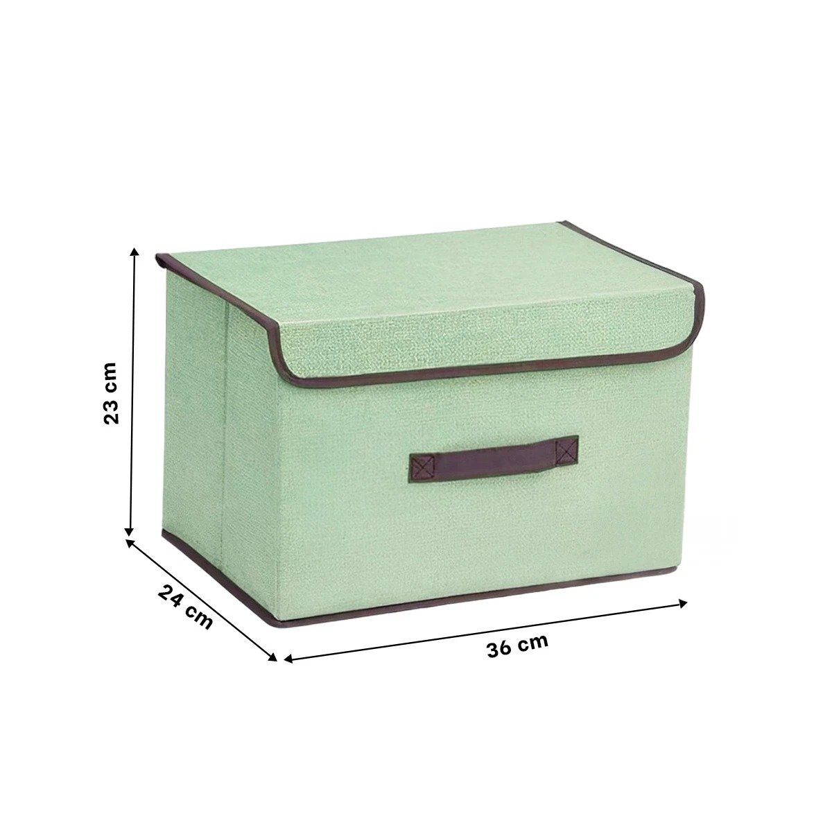 CONTENEDOR TEXTIL VERDE 36X24X23CM PARA ROPA ACCESORIOS Y MAS Y+LIGAS REGALO - 4