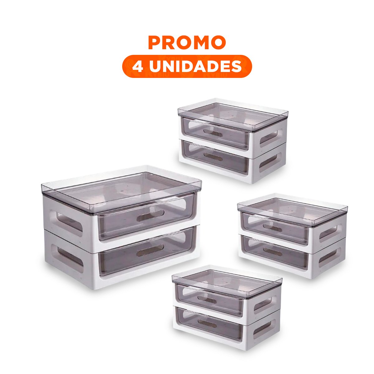PACK4 ESTRUCTURA PRACTICA DE 2 NIVELES PARA TE Y TAZAS HOGAR 39.5X27X23.5CM Y+REGALO STICKER - 1