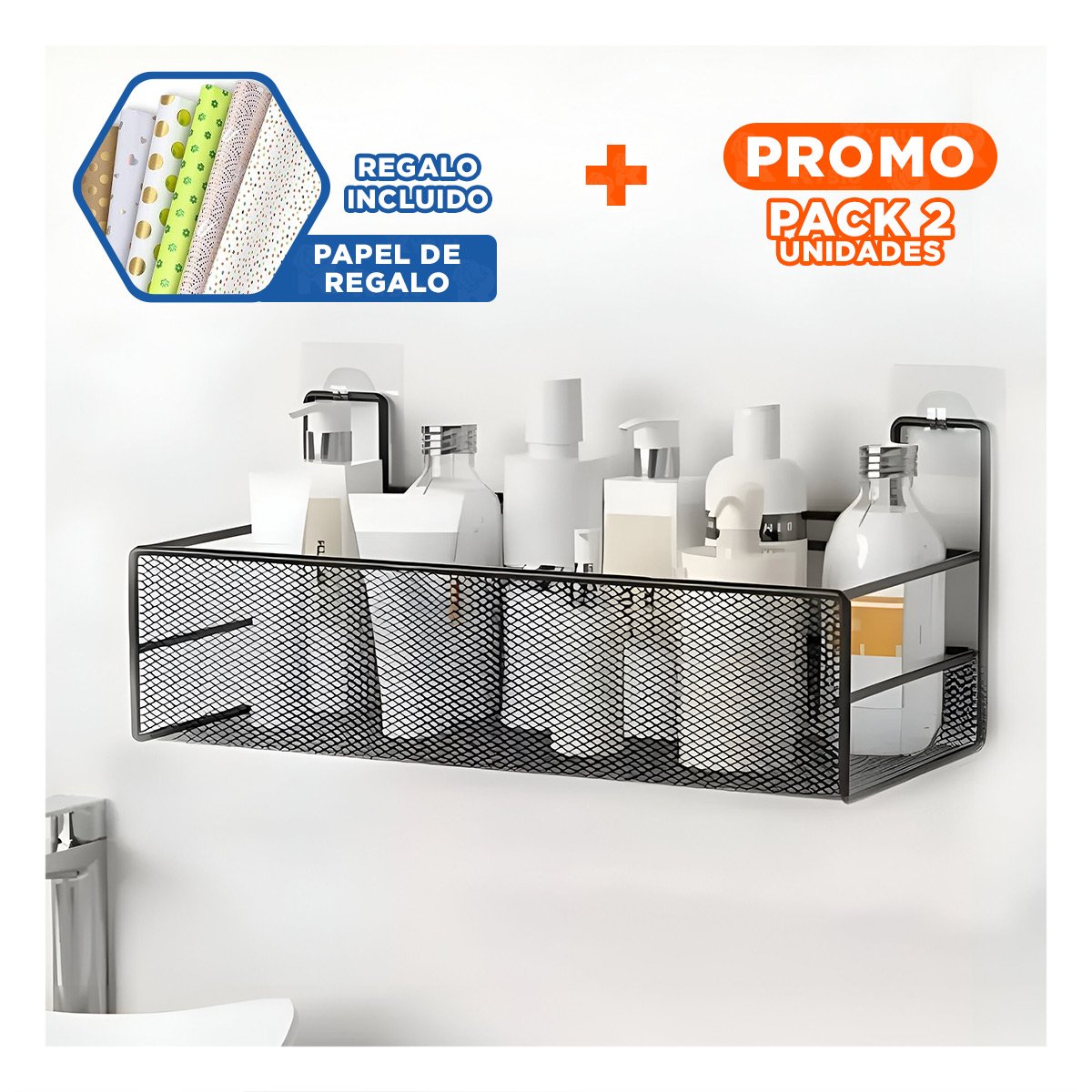 PACK2 EQUIPO DE REJILLA 15X15X36 CM NEGRO DE ESTILO ACTIVO EN SU VIVIENDA Y+PAPEL REGALO - 1