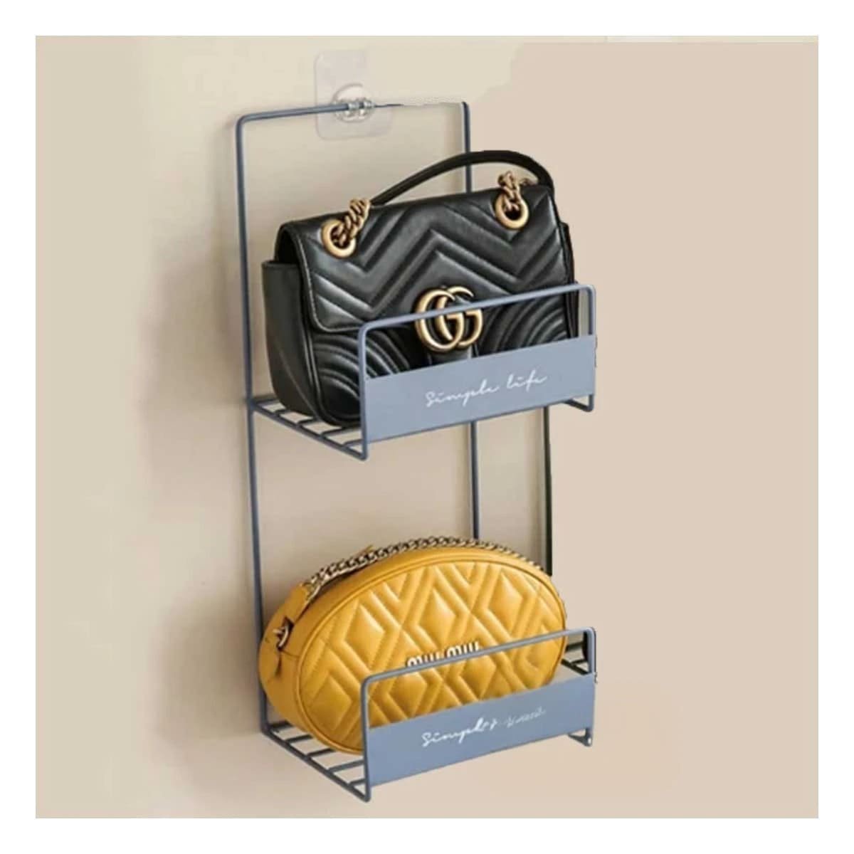 PACK6 UNIDAD DE CARTERAS AZUL 2 NIVELES 45X17X19CM ESTRUCTURA FIRME PRO Y+PAPEL REGALO - 5