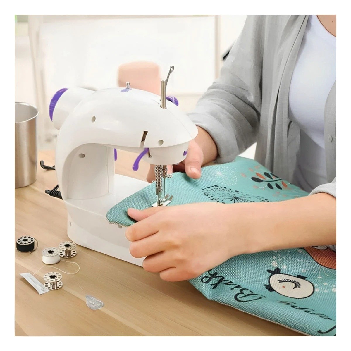 PACK2 EQUIPO DOMESTICO DE COSER PARA ARREGLOS DE ROPA Y COSTURA DIARIA Y+REGALO STICKER - 3