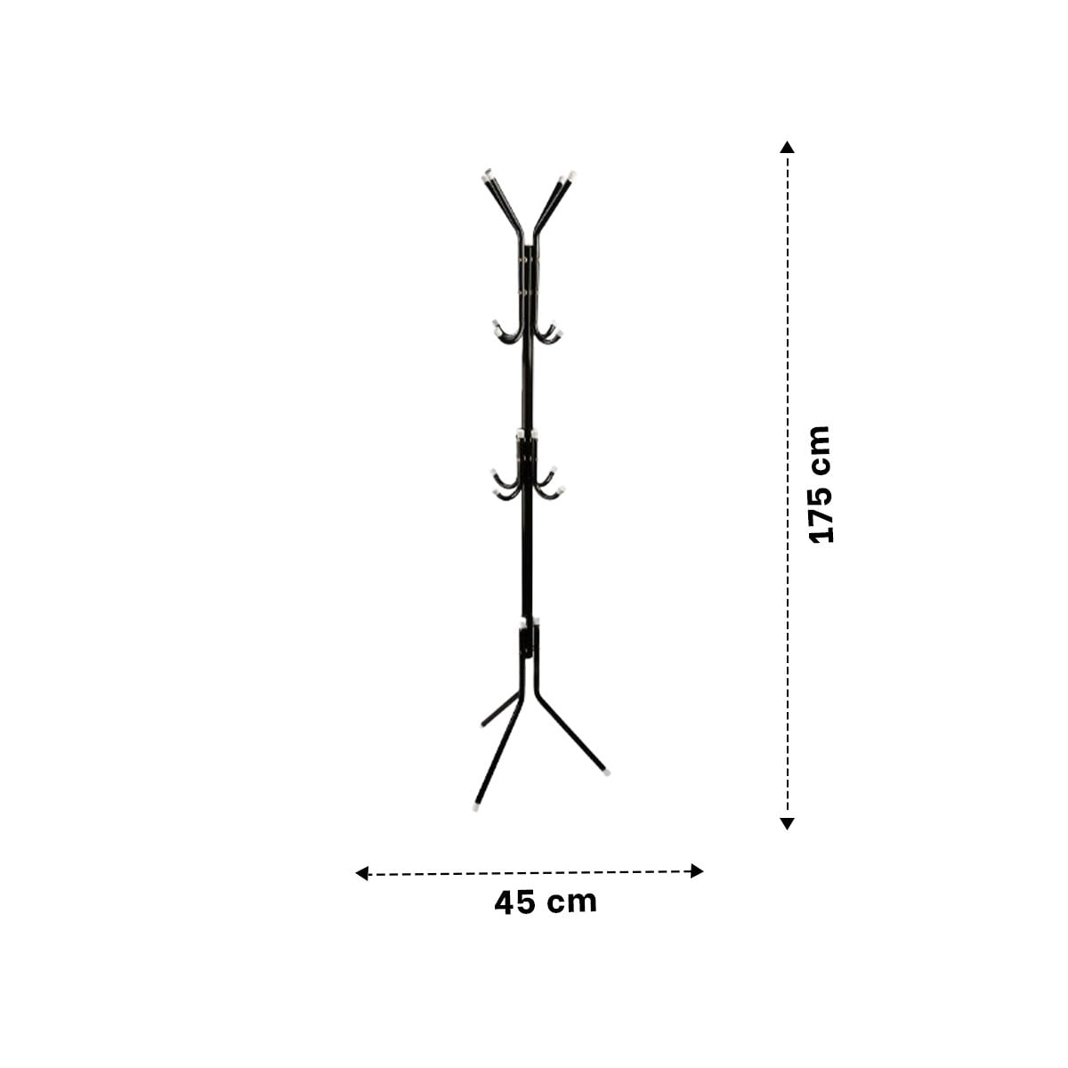 PACK2 COLGADOR MULTIUSO 175X45CM PARA COLGAR ROPA DE USO DIARIO NEGRO - 4