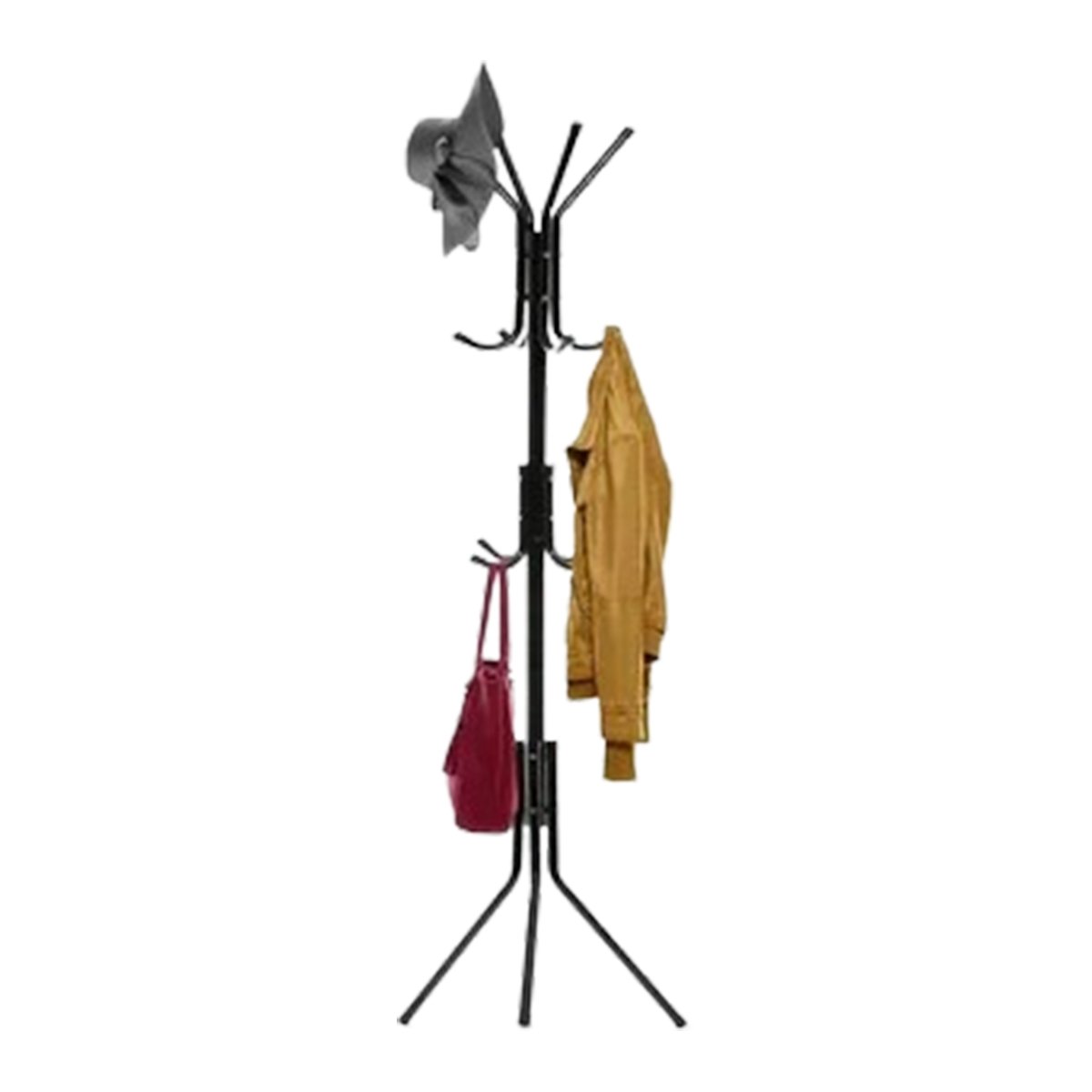 PACK2 COLGADOR MULTIUSO 175X45CM PARA ROPA Y ACCESORIOS EN HOGAR NEGRO Y+REGALO STICKER - 2