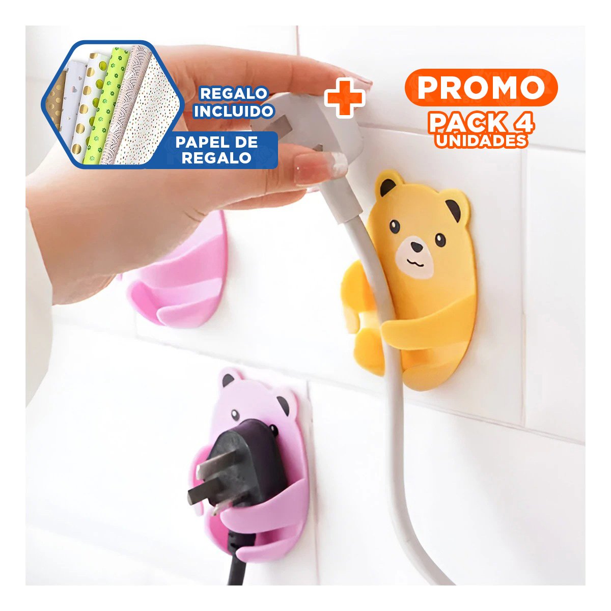PACK4 HERRAMIENTA DE HOGAR DIBUJOS ANIMADOS CON DISEÑO DURADERO EN CASA Y+PAPEL REGALO - 1
