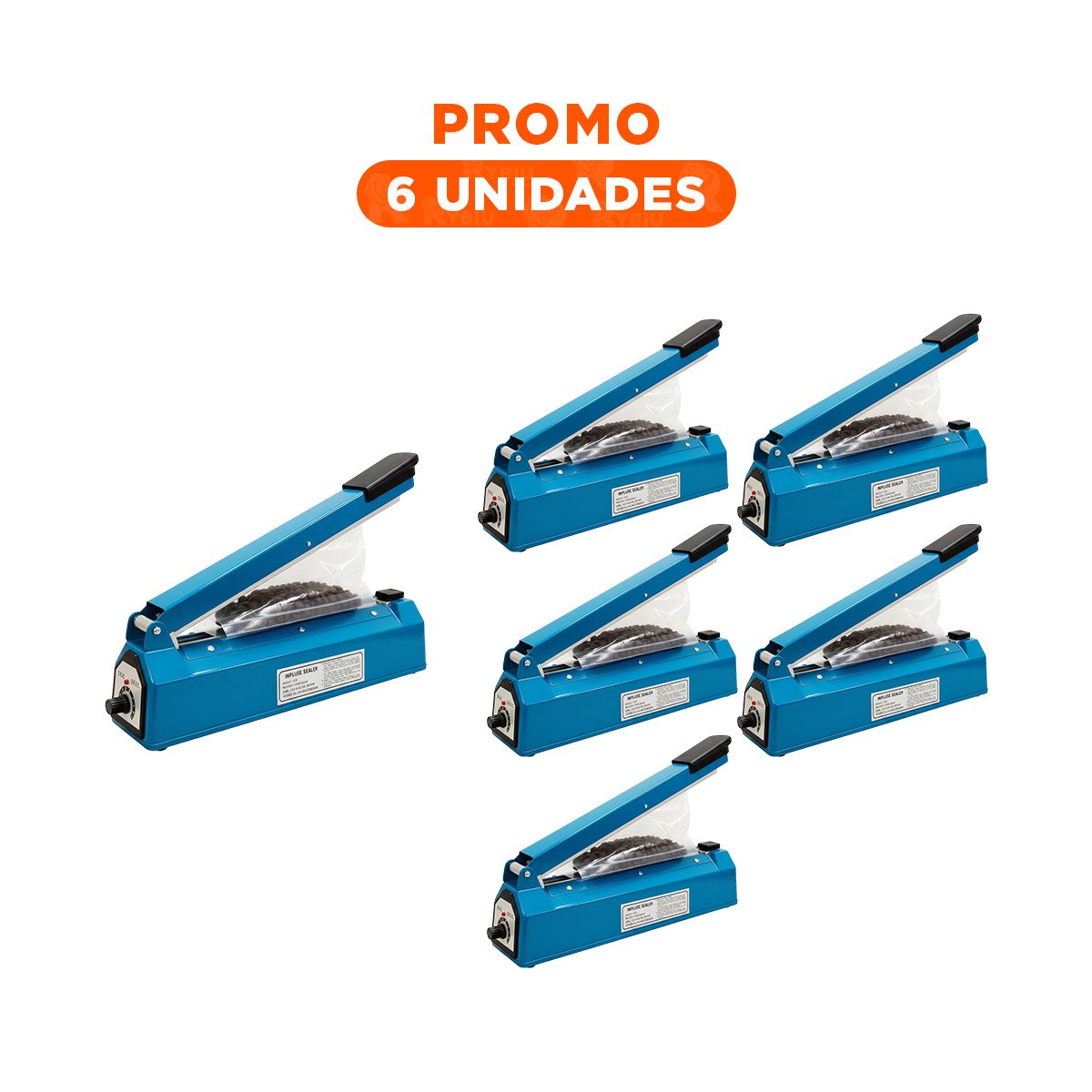 PACK6 APARATO COMPACTO QUE PROTEGE BOLSAS Y OBJETOS AZUL 54X14CM - 1