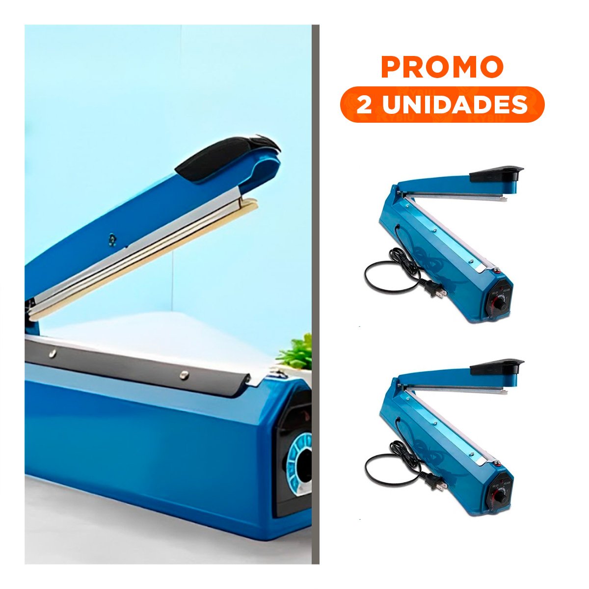 PACK2 MAQUINA DE SELLAR BOLSAS PORTATIL Y FACIL DE USAR 42X12CM - 1