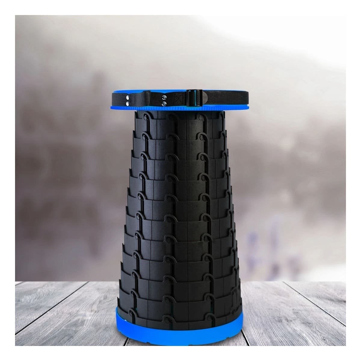 PACK2 BANCO PLEGABLES CON SEGURO PARA JARDIN PATIO Y TERRAZA AZUL - 5