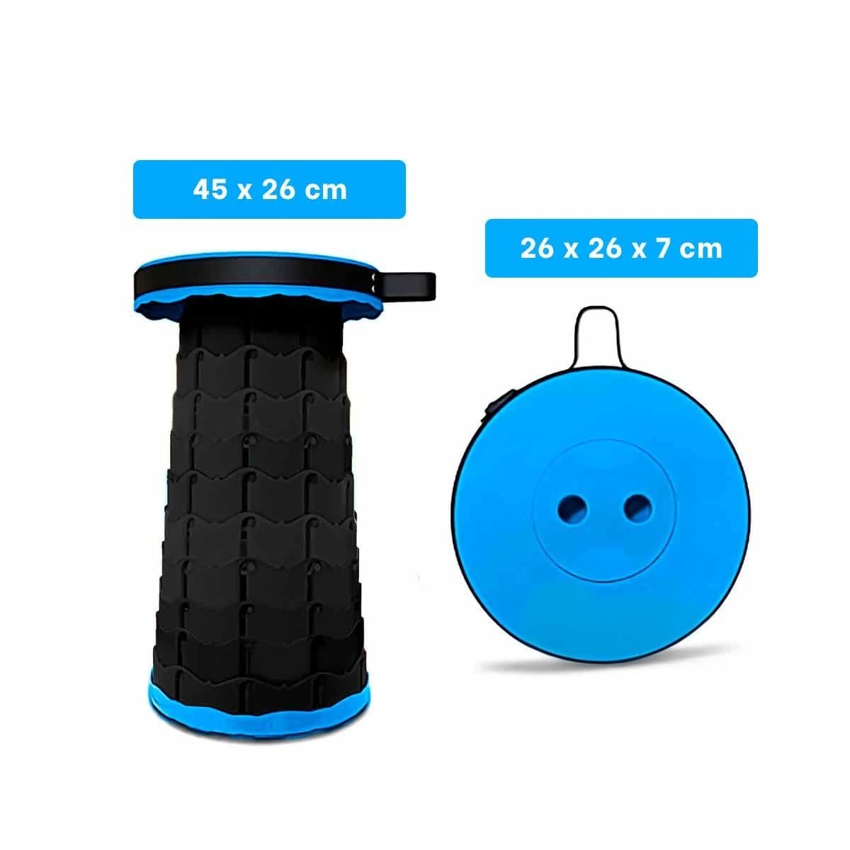 PACK6 BANQUETA VERSATIL CON SEGURO PARA PATIO JARDIN Y TERRAZA AZUL Y+PAPEL REGALO - 4