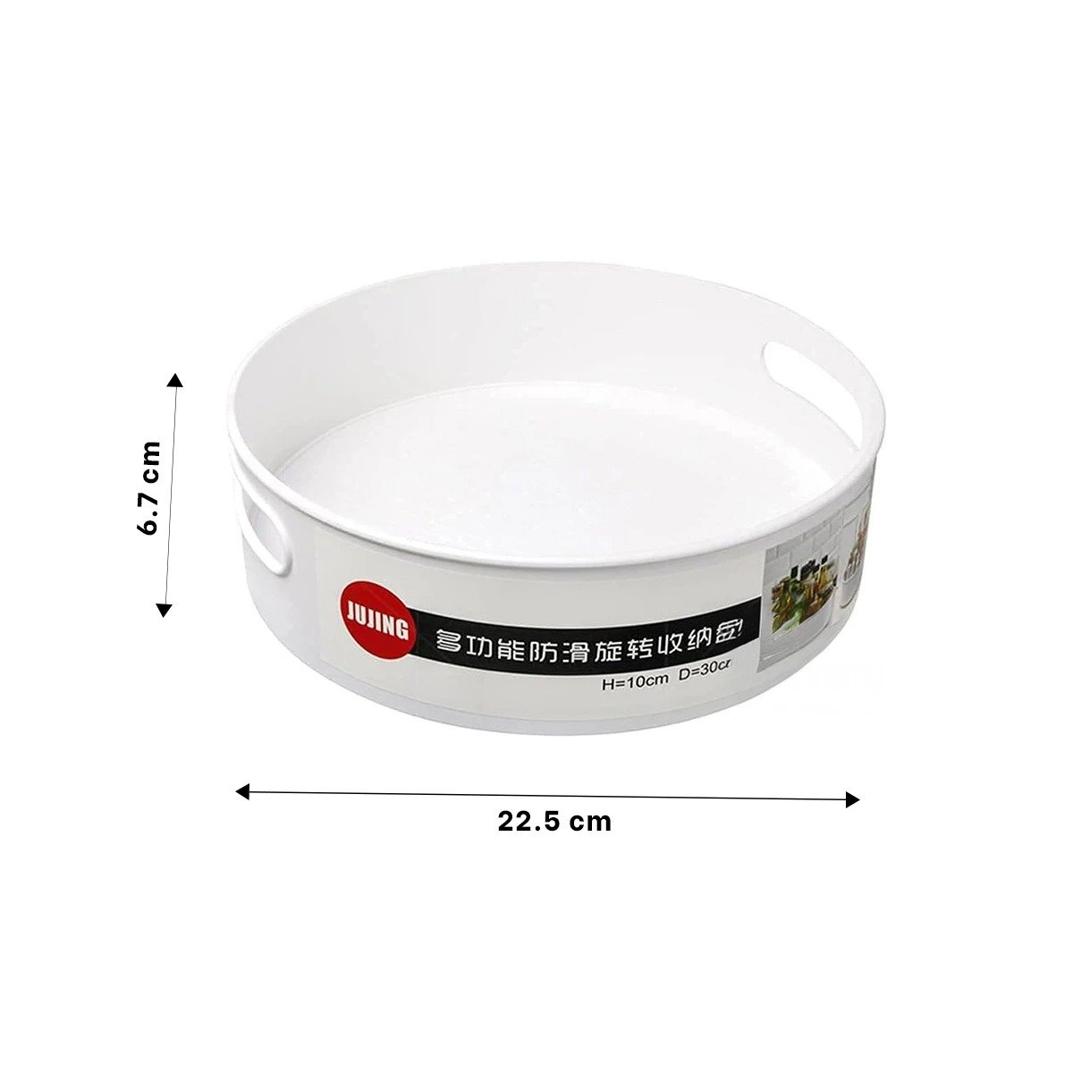 PACK12 TORRE DE FRASCOS 360 GRADOS 6.7CMX22.5CM BLANCO TALLA S CON MONTAJE VELOZ PARA SU USO - 4