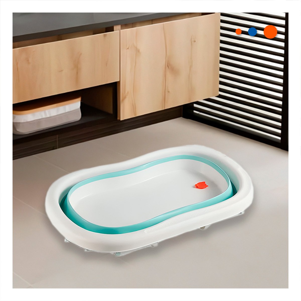 PACK2 RECIPIENTE PLEGABLE PARA BEBE PRACTICA, SEGURA Y VERSATIL VERDE - 5