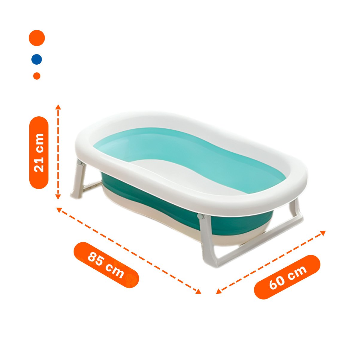 PACK2 CUADRO PLEGABLE PARA BEBE PRACTICO, LIGERO Y COMODO PARA EL HOGAR VERDE Y+PAPEL REGALO - 4