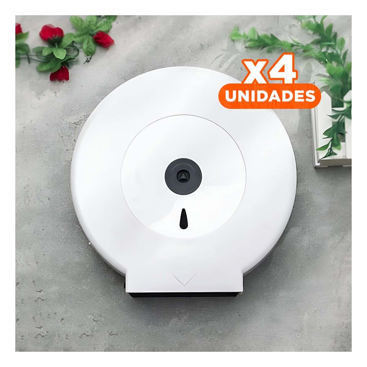 PACK4 INSTALACION DE PAPEL HIGIENICO JUMBO EN BLANCO Y NEGRO PARA ESPACIOS COMUNES - 1