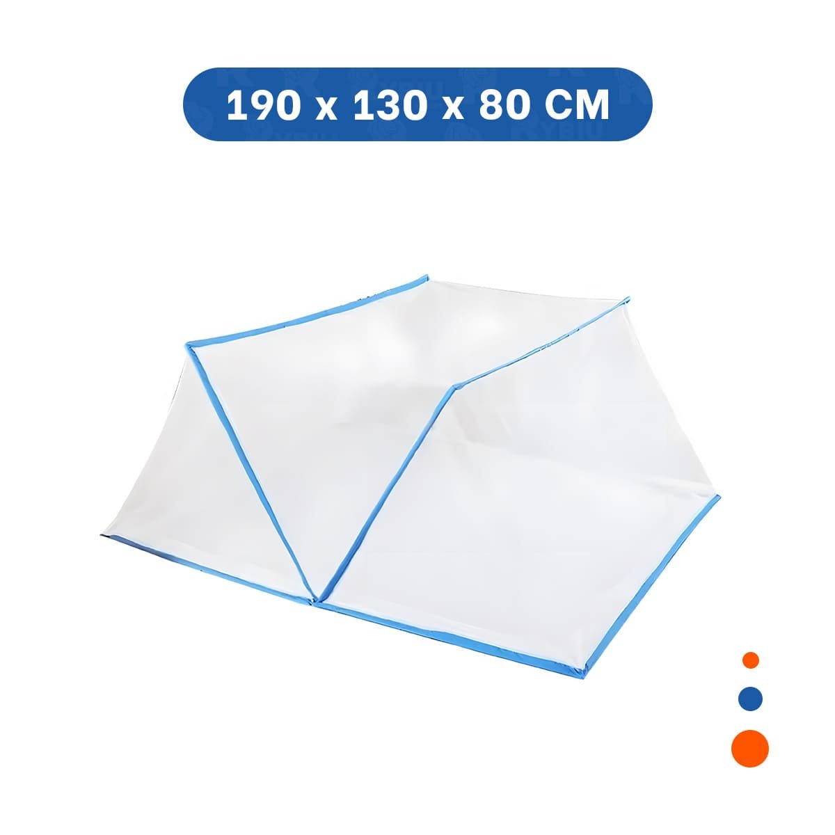 PACK4 MALLA PLEGABLE 130X190CM COMODA Y RESISTENTE Y FACIL DE GUARDAR CELESTE Y+PAPEL REGALO - 4