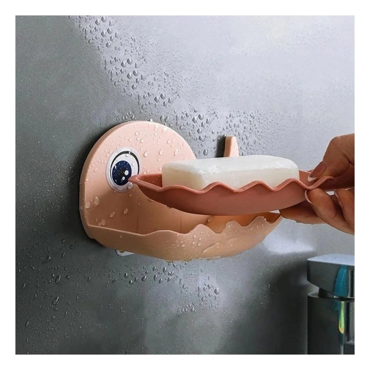 PACK6 CONTENEDOR BALLENA PORTA JABON DISENO INFANTIL DECORATIVO HOGAR ROSADO - 5