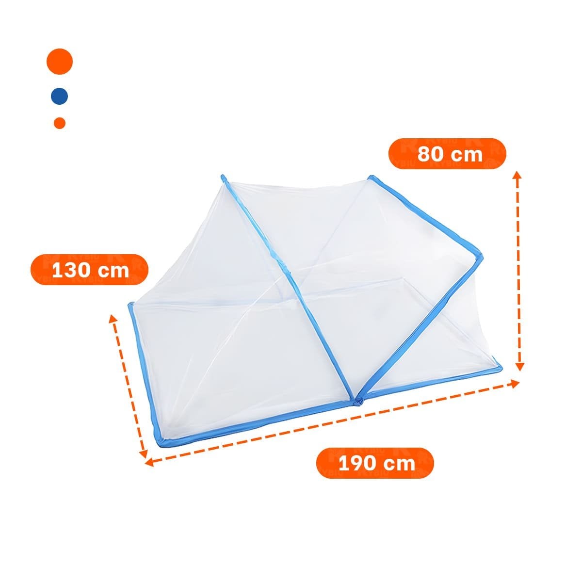 PACK6 PANTALLA PLEGABLE 130X190CM COMPACTA Y SEGURA Y FACIL DE USAR CELESTE Y+PAPEL REGALO - 4