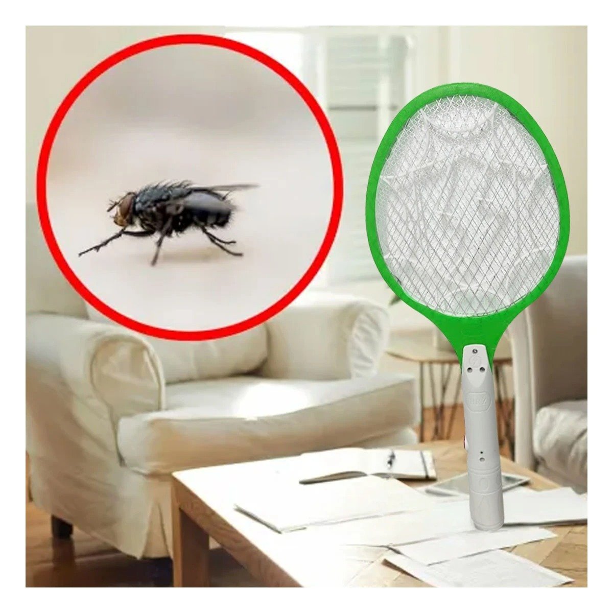 PACK6 MARCO MOSQUITERA MANUAL PARA ELIMINACION RAPIDA DE INSECTOS VERDE Y+PAPEL REGALO - 5
