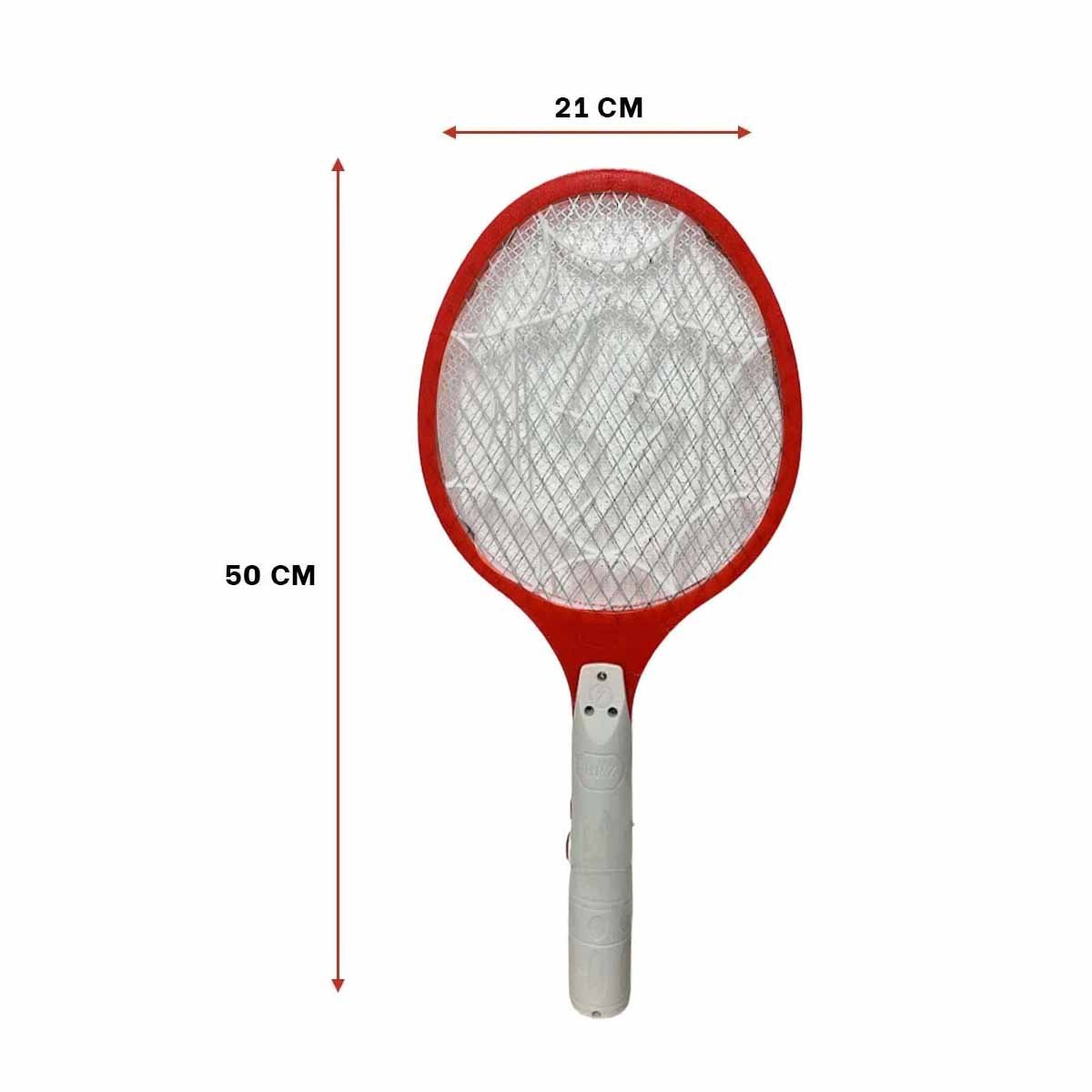 PACK12 RAQUETA MOSQUITERA MULTIFUNCIONAL PARA CAMPING PATIO Y JARDIN ROJO - 4