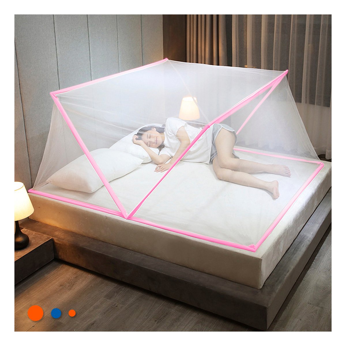 PACK2 PROTECTOR PLEGABLE 130X190CM SEGURO Y COMODO Y PRACTICO EN HOGAR ROSADO - 3