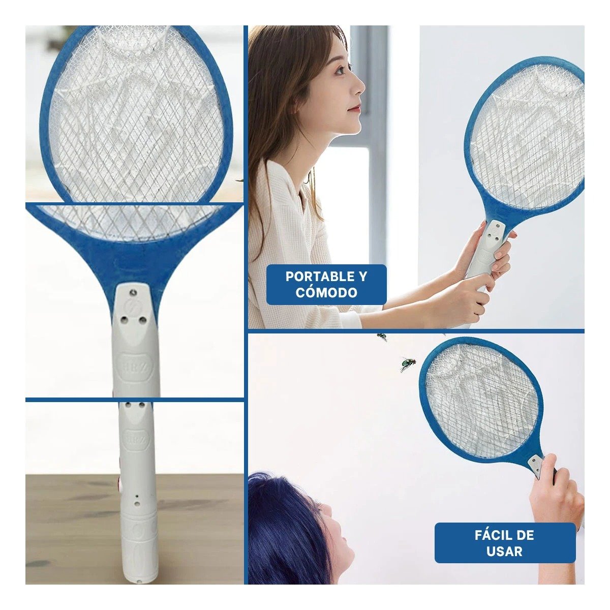 PACK4 REJILLA MOSQUITERA PORTATIL PARA CASA OFICINA Y DORMITORIO AZUL Y+REGALO STICKER - 2