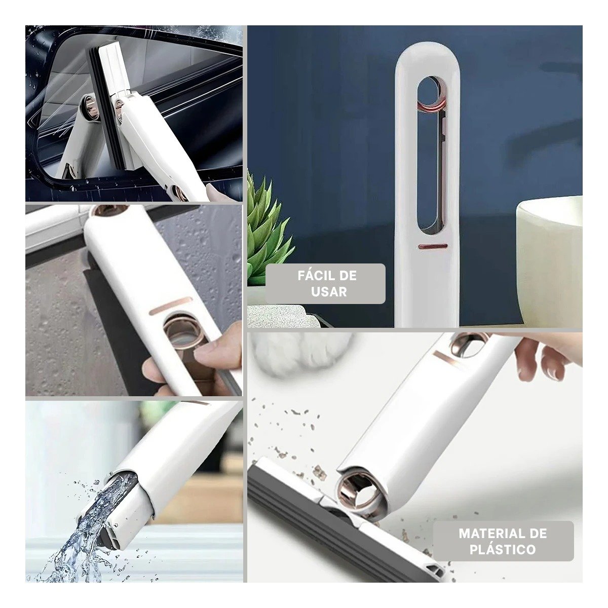 PACK4 ACCESORIO PORTATIL CON 3 CABEZALES DE ALGODON DISENO COMPACTO BLANCO Y+REGALO STICKER - 2